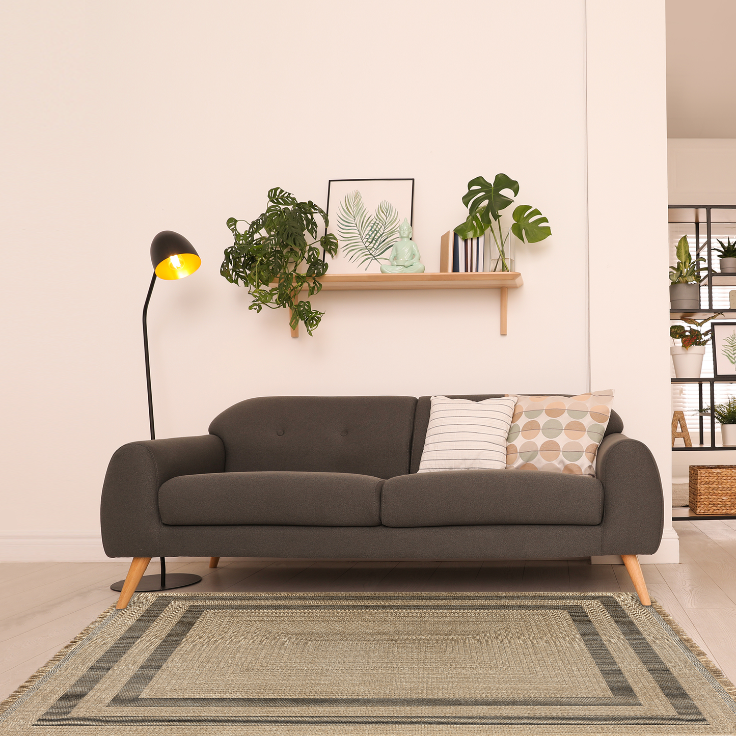 Tapis noir indien