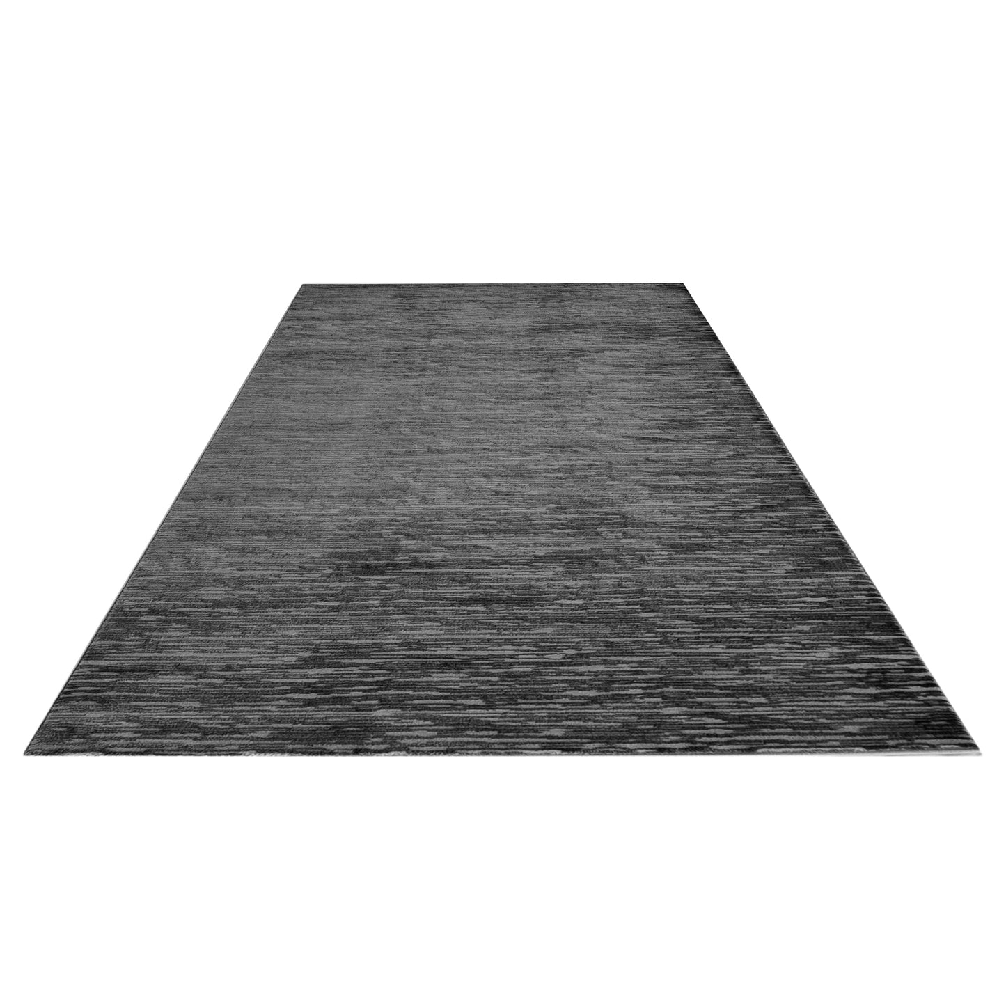 Close-up of Loft Grey Rug showing abstract pattern in layered grey shades