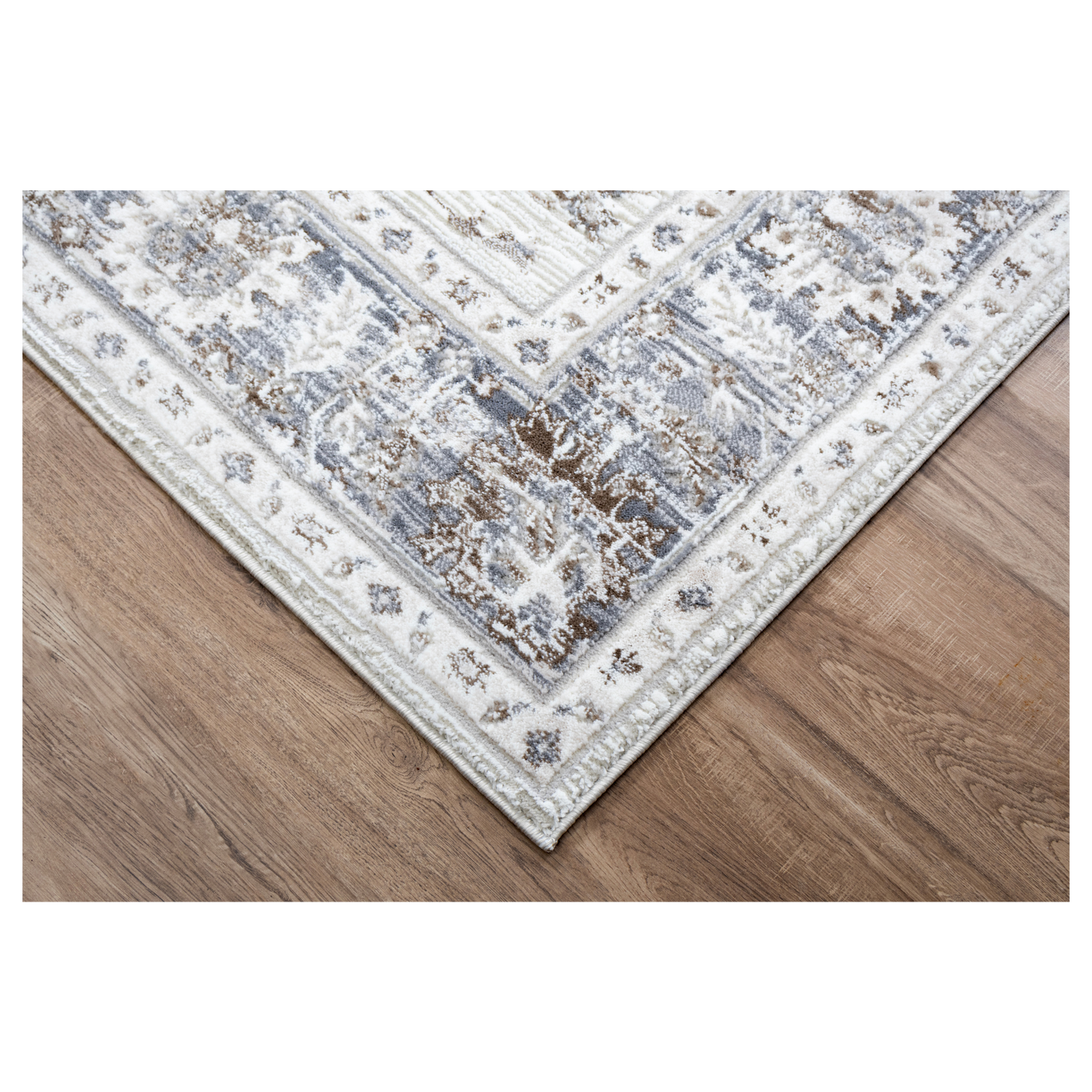 Venice Elegance Rug styled in a traditional living room with classic furniture