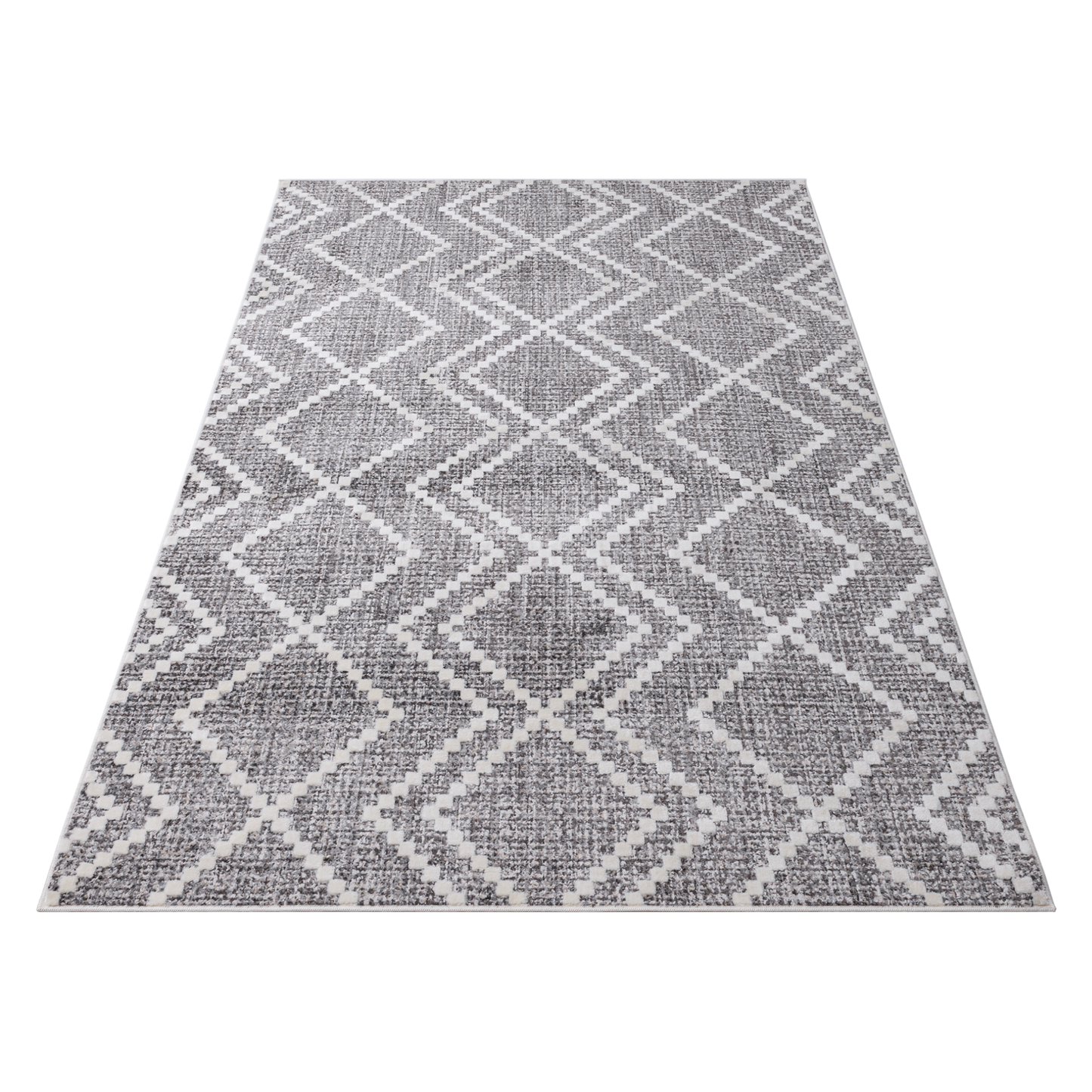 Dark beige Smyrna Zigzag Area Rug