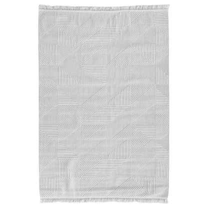 Delhi Geometric White Rug