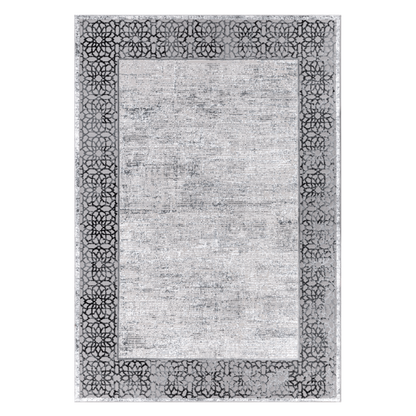 Rectangle Grey Mandala Area Rug