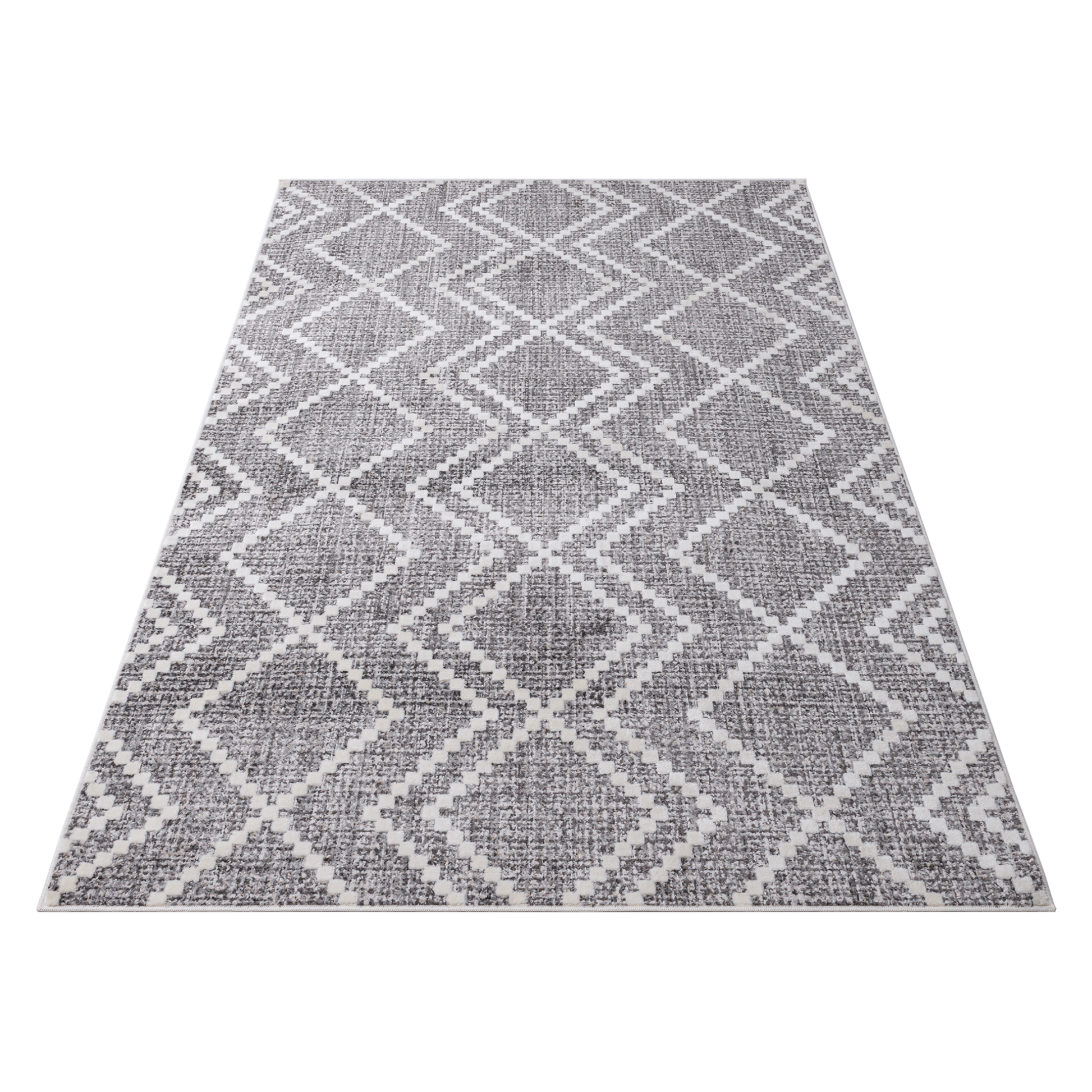 Dark beige Smyrna Zigzag Area Rug