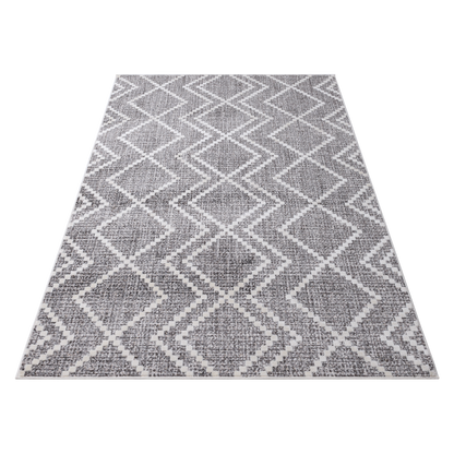 Dark beige Smyrna Zigzag Area Rug